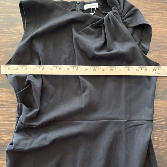 Pinup Couture Dress Women's XL Black Sheath Wiggle Rockabilly Retro NWT - Picture 7 of 16